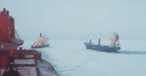 Early Winter Ice Halts Arctic Shipping